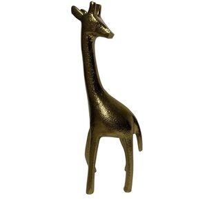Nate Berkus Giraffe Figurine Statue Gold Finish 9.5" Wildlife Safari Decor EUC